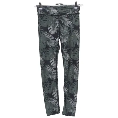 Collants de sport (Vert, Noir) de Iconic Élasthane, Polyester