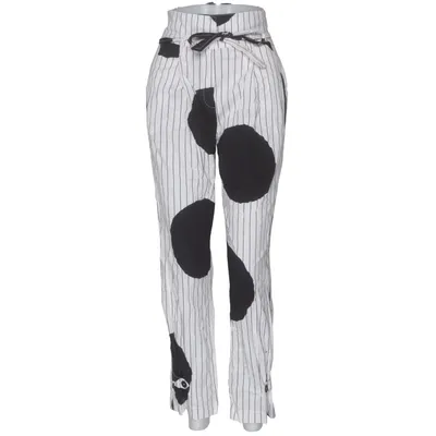 Pantalon (Noir, Blanc) de Manila Grace Coton, Élasthane