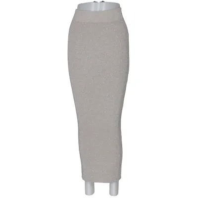 Maxi skirt (Gray) from Bubbleroom Polyamide, Polyester, Viscose
