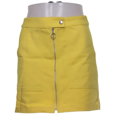 Skirt (Yellow) from Bershka Cotton, Elastane, Polyester
