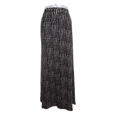 Maxi nederdel (Sort, Beige) fra Happy Holly Viscose, Elastan