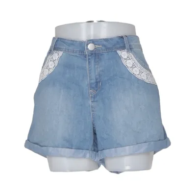 Denim shorts (Blauw) van Dorothy Perkins Katoen, Polyester