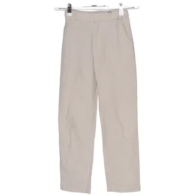 Jakkesætsbukser (Beige) fra H&M Bomuld, Linned, Polyester