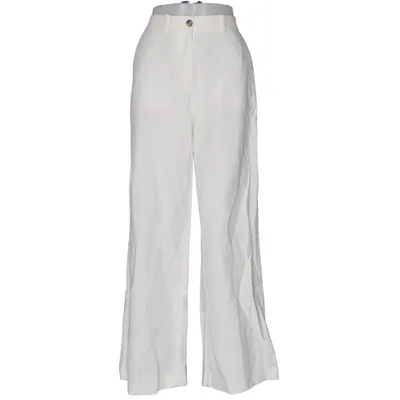 Palazzo pants (White) from H&M Cotton, Linen, Polyester, Viscose