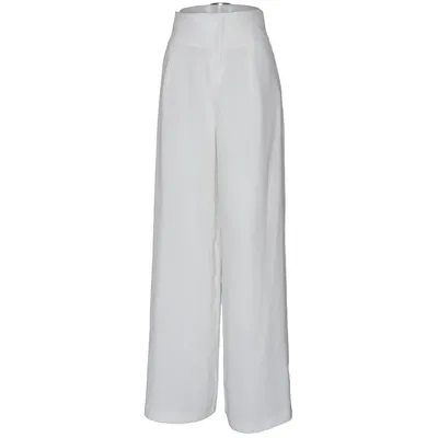 Palazzo pants (White) from Dilvin Woman Polyester
