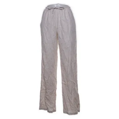 Palazzo broek (Beige) van Bershka Linnen, Viscose