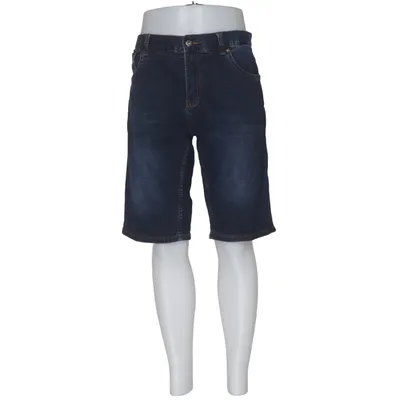 Denim shorts (Blauw) van Lindbergh Katoen, Elastaan, Polyester, Viscose