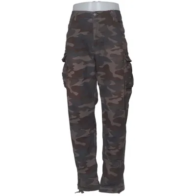 Cargo broek (Grijs, Bruin) van Denim Day Katoen, Elastaan