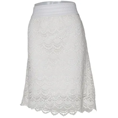 Rock (Weiß) von Vintage Stories by KappAhl Baumwolle, Polyester