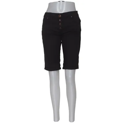 Short en jean (Noir) de Pulz Jeans Coton, Élasthane, Polyester