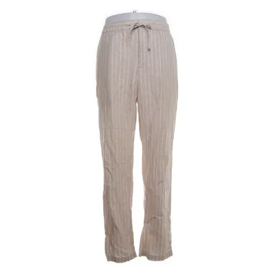 Pantalon (Beige, Blanc) de H&M Coton, Lin, Polyester