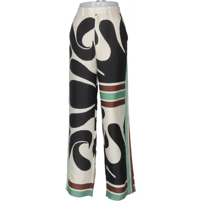 Pantalon patte d'éléphant (Noir, Beige, Vert, Marron) de Zara Polyester