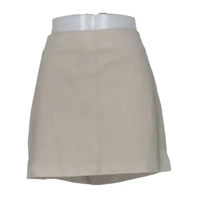 Läderkjol (Beige) från Massimo Dutti Skinn, Polyester