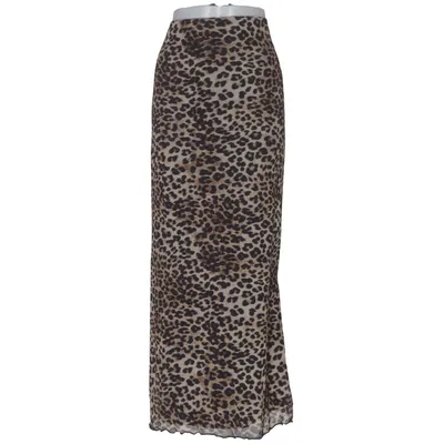 Jupe longue (Beige, Noir) de Guts & Gusto Élasthane, Polyester