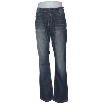 Jeans (Blå) fra Hampton Republic Bomuld, Elastan, Læder