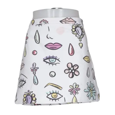 Jupe (Blanc, Multicolore) de Boutique Moschino