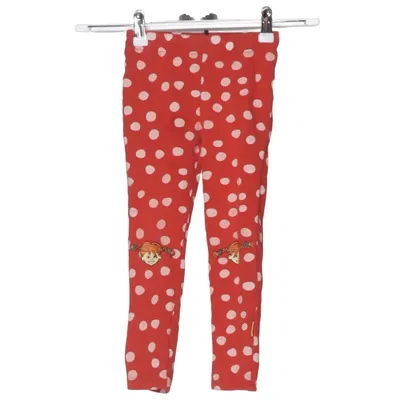 Leggings (Röd, Beige) från Pippi Långstrump Bomull, Elastan
