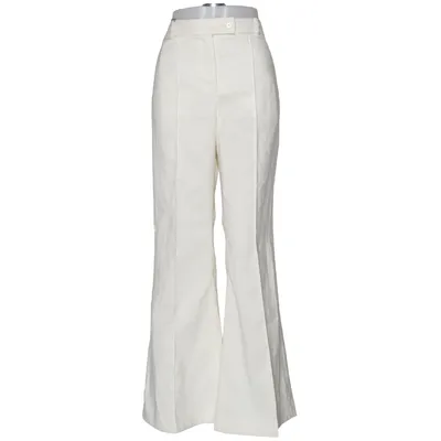 Suit pants (Beige) from H&M Edition Cotton, Elastane, Polyester, Viscose