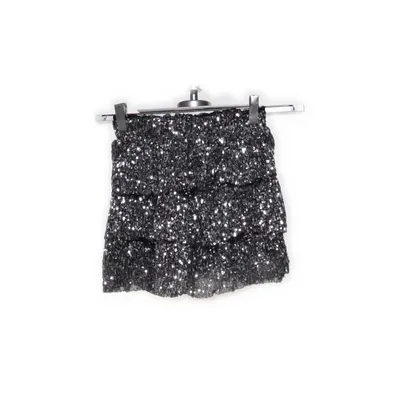 Kjol (Svart, Silverfärgad) från Zara Polyester