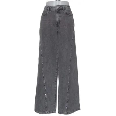 Jeans (Stud Seam Wide Leg Jeans Grey) fra Most Wanted Bomuld