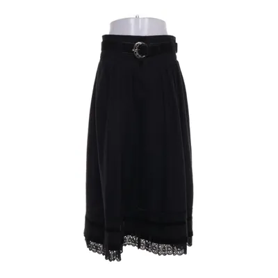 Maxi skirt (Black) from Meico Polyester, Wool