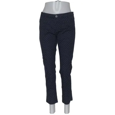Suit pants (Blue, White) from Honey Bee Blue Cotton, Elastane