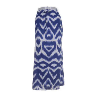 Maxi rok (Blauw, Wit) van H&M Premium Quality Linnen, Viscose