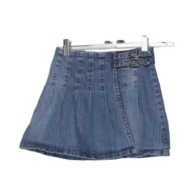 Wikkelrok (Blauw) van One by One Katoen, Elastaan, Polyester