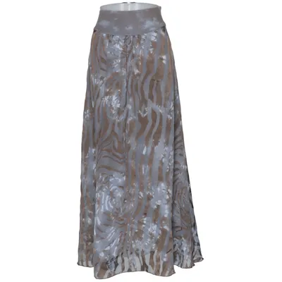 Jupe longue (Gris, Marron) de Munthe Acrylique, Coton, Polyester