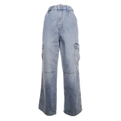 Cargo broek (Blauw) van Divided by H&M Katoen, Polyester