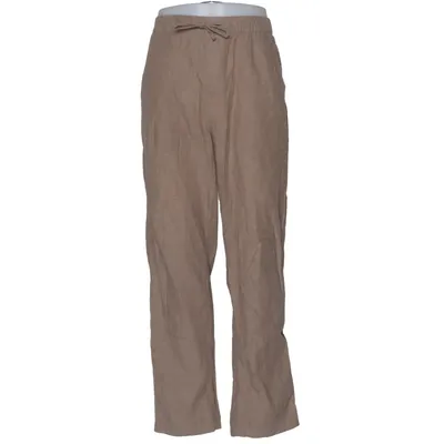 Pants (Brown) from H&M Man Linen, Cotton, Polyester