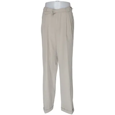 Pants (Beige) from Kansas Polyester, Wool