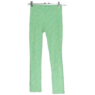 Leggings (Grön, Vit) från Vamlingbolaget Bomull, Viskos