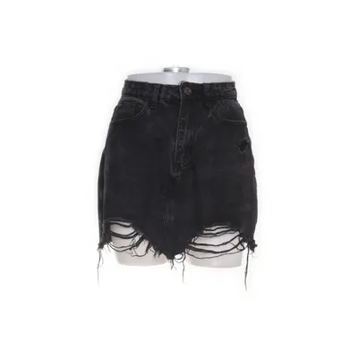 Spijkerrok (Grijs, Zwart) van Missguided Katoen, Polyester