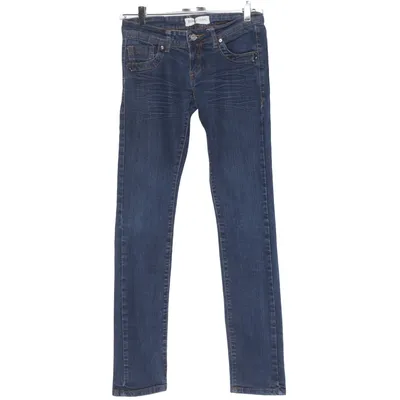 Jean (Bleu) de Revers Jeans Coton, Polyester, Polyuréthane