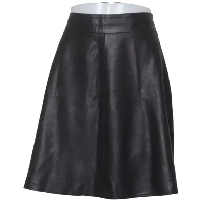 Lædernederdel (Sort) fra Kaffe Læder, Polyester