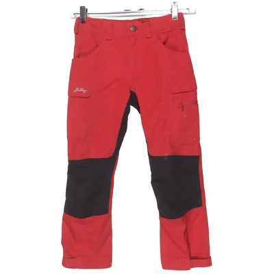 Friluftsbukser (Rød, Sort) fra Lundhags Bomuld, Elastan, Polyamid, Polyester