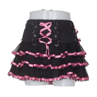 Jupe en tulle (Noir, Rose) de Poizen Industries Coton