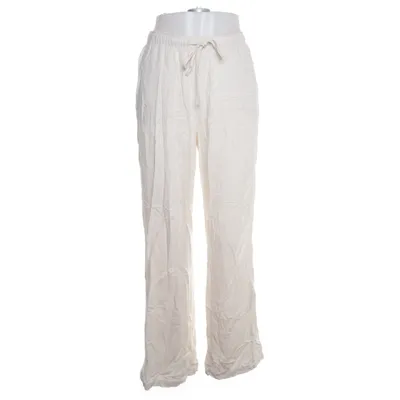 Palazzo broek (Beige) van Stradivarius Viscose, Linnen