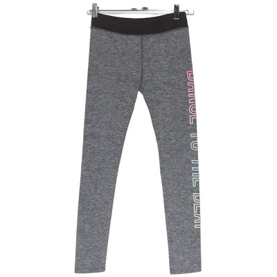 Collants de sport (Gris, Multicolore) de Girls Élasthane, Polyester