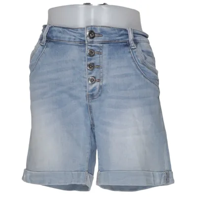 Denim shorts (Blauw) van Lexxury Katoen, Elastaan, Polyester, Viscose