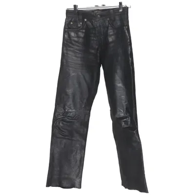 Læderbukser (Sort) fra Pantera Læder, Polyester