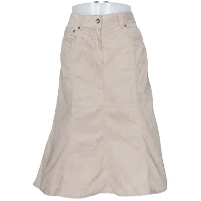 Långkjol (Beige) från Hirsch Bomull, Elastan
