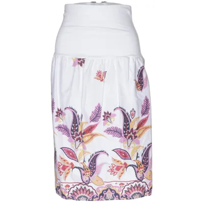 Jupe (Blanc, Multicolore) de Julia Wang Coton, Élasthane
