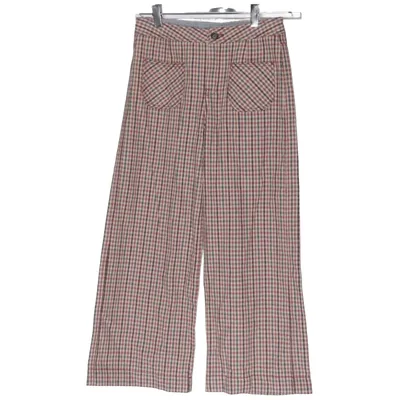 Hose (Braun, Beige) von Zara Baumwolle, Polyamid