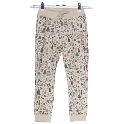 Sweatpants (Beige, Flerfarvet) fra Name It Elastan, Økologisk bomuld