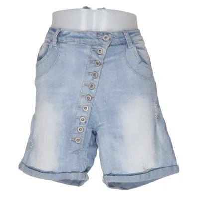Short en jean (Bleu) de Place du Jour Coton, Élasthane