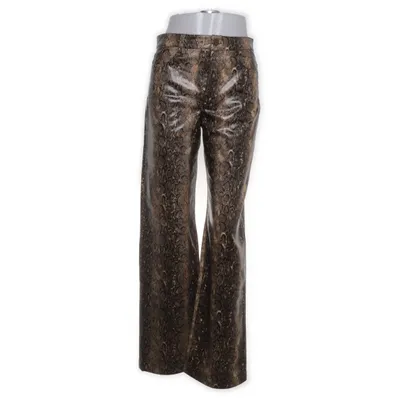 Lackbyxor (Beige, Svart) från Mango Polyester, Polyuretan