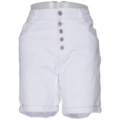 Denim shorts (Wit) van Newplay Katoen, Elastaan