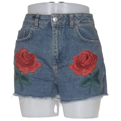Short en jean (MOM) de Topshop Moto Coton, Polyester